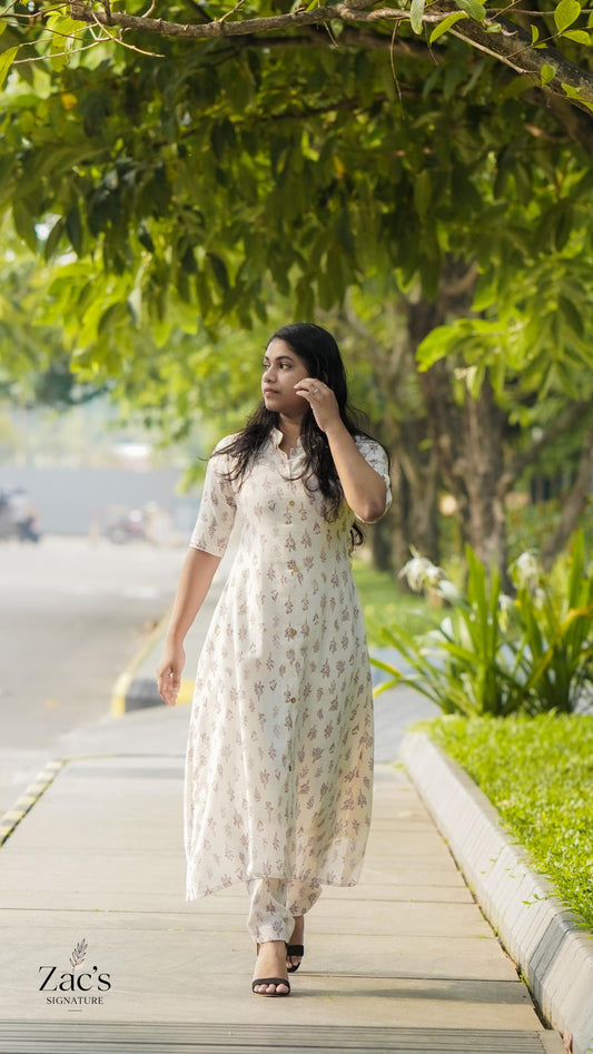 Floral linen co-ord set